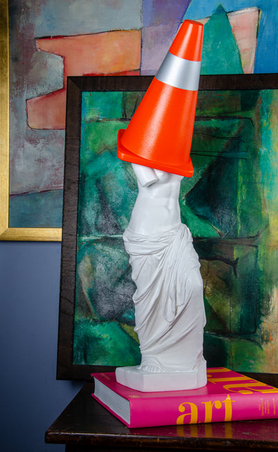 CP KATE - 'Proceed with Caution Cone' Sculpture Art