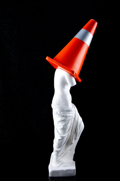CP KATE - 'Proceed with Caution Cone' Sculpture Art